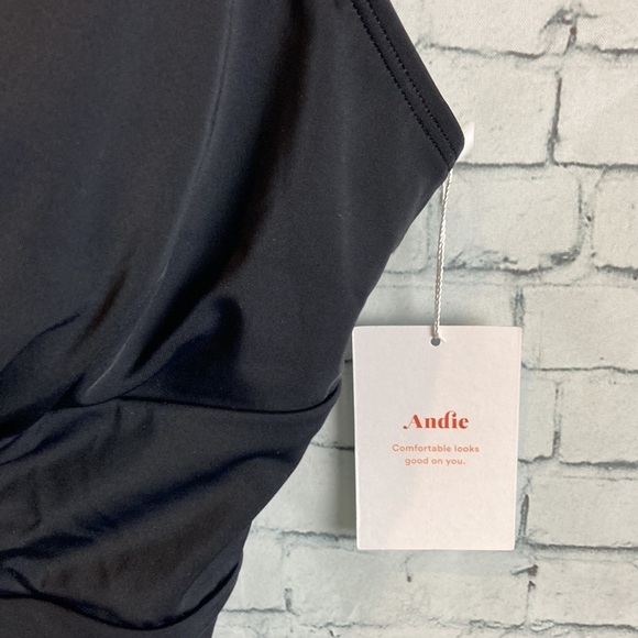 Andie Anthropologie NWT Mykonos Black Sexy One-piece Swimsuit XXXL Beach Coastal - Picture 13 of 16